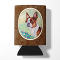 Red and White Boston Terrier Can or Bottle Hugger Cooler Sleeve for Standard 12 oz Cans, Insulated Foam Beer & Soda Can Hugger Reusable