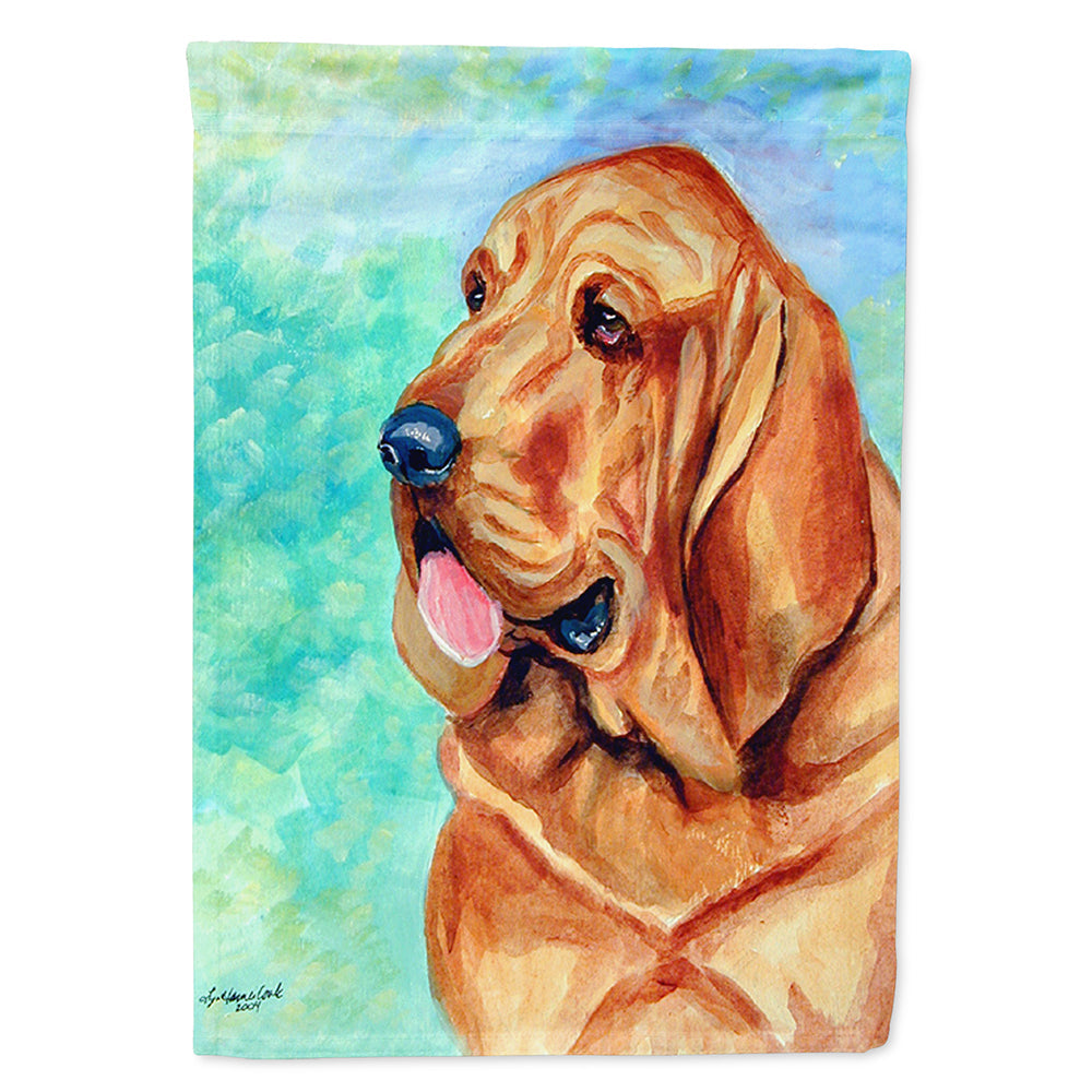Bloodhound House Flag 28x40 Porch Sleeve Pole Decorative Outside Yard Banner Artwork Wall Hanging, Polyester