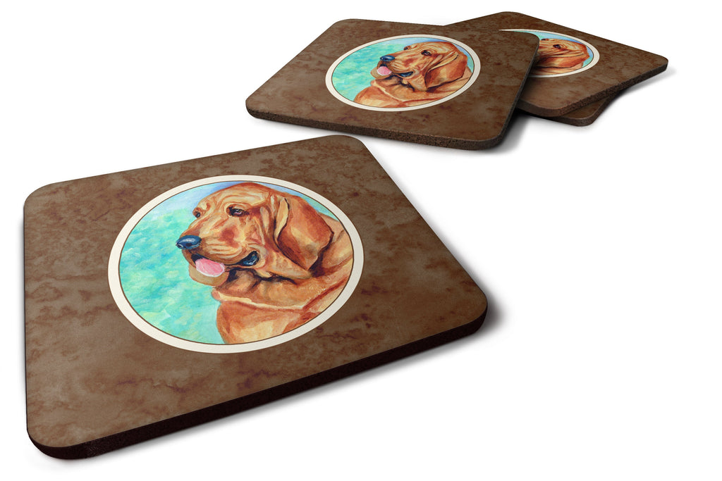 Bloodhound Foam Coasters Set of 4 Cup Coasters for Indoor Outdoor, Tabletop Protection, Anti Slip, Mouse pad Material