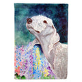 Bedlington Terrier House Flag 28x40 Porch Sleeve Pole Decorative Outside Yard Banner Artwork Wall Hanging, Polyester