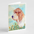 Petit Basset Griffon Vendeen PBGV Greeting Cards Pack of 8 Blank Cards with Envelopes Whimsical A7 Size 5x7