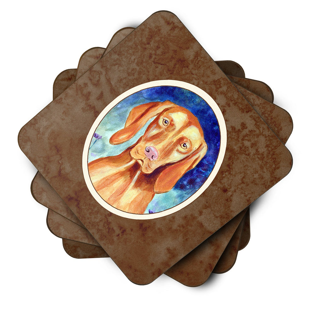 Vizsla Foam Coasters Set of 4 Cup Coasters for Indoor Outdoor, Tabletop Protection, Anti Slip, Mouse pad Material
