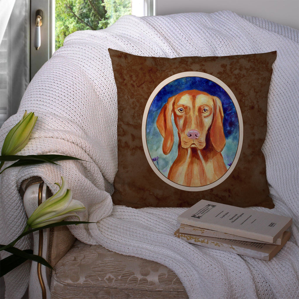Vizsla Decorative Throw Pillow 14x14 Indoor Outdoor Accent Cushion, Fabric Cover with Insert for Sofa, Bed, Porch & Living Room