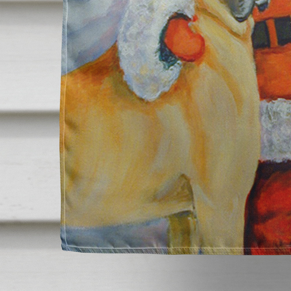 Santa Claus with Great Dane House Flag 28x40 Porch Sleeve Pole Decorative Outside Yard Banner Artwork Wall Hanging, Polyester
