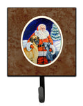 Santa Claus with Great Dane Leash or Key Holder Wall Hooks, Key Hooks Holder, Coat Rack Wall Mount, Coat Hooks, Hooks for Hanging Keys, Towels, Aprons, Leashes