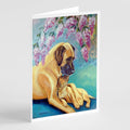 Great Dane and puppy Greeting Cards Pack of 8 Blank Cards with Envelopes Whimsical A7 Size 5x7