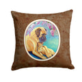Great Dane and puppy Decorative Throw Pillow 14x14 Indoor Outdoor Accent Cushion, Fabric Cover with Insert for Sofa, Bed, Porch & Living Room