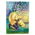 Great Dane and puppy House Flag 28x40 Porch Sleeve Pole Decorative Outside Yard Banner Artwork Wall Hanging, Polyester