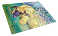 Great Dane and puppy Cutting Board Tempered Glass Kitchen Cutting Surface, Heat Resistant Chopping, Non-Slip Feet, Food Prep & Serving