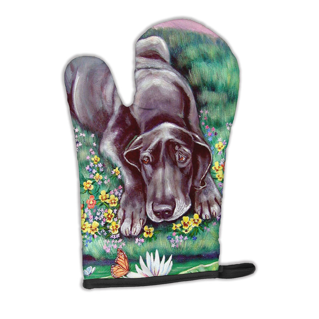 Blue Great Dane Oven Mitt Heat Resistant Thick Oven Mitt for Hot Pans and Oven, Kitchen Mitt Protect Hands, Cooking Baking Glove