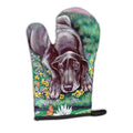 Blue Great Dane Oven Mitt Heat Resistant Thick Oven Mitt for Hot Pans and Oven, Kitchen Mitt Protect Hands, Cooking Baking Glove