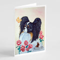 Papillon Greeting Cards Pack of 8 Blank Cards with Envelopes Whimsical A7 Size 5x7