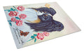 Papillon Cutting Board Tempered Glass Kitchen Cutting Surface, Heat Resistant Chopping, Non-Slip Feet, Food Prep & Serving