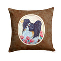 Papillon Decorative Throw Pillow 14x14 Indoor Outdoor Accent Cushion, Fabric Cover with Insert for Sofa, Bed, Porch & Living Room
