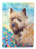 Cairn Terrier House Flag 28x40 Porch Sleeve Pole Decorative Outside Yard Banner Artwork Wall Hanging, Polyester