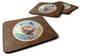 Cairn Terrier Foam Coasters Set of 4 Cup Coasters for Indoor Outdoor, Tabletop Protection, Anti Slip, Mouse pad Material