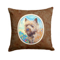 Cairn Terrier Decorative Throw Pillow 14x14 Indoor Outdoor Accent Cushion, Fabric Cover with Insert for Sofa, Bed, Porch & Living Room