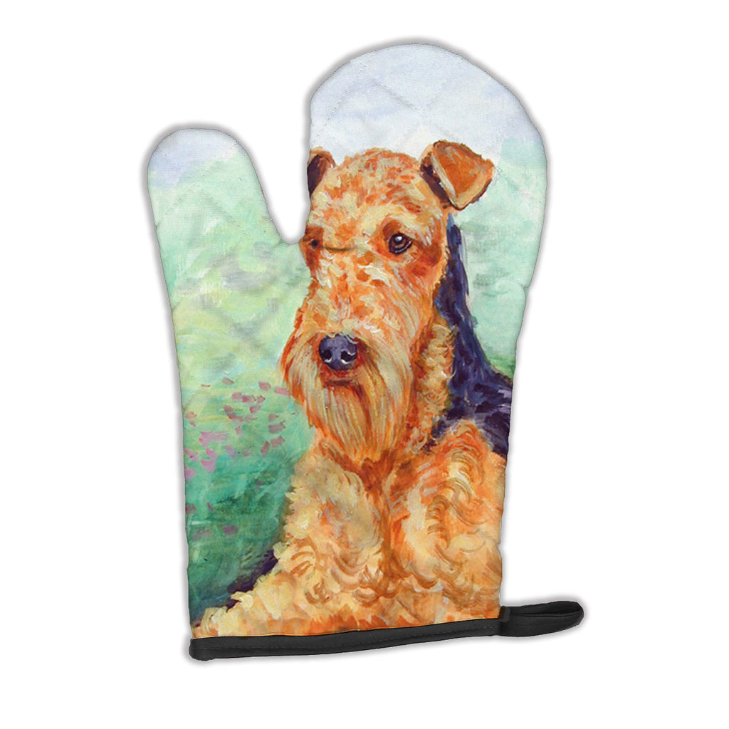Airedale Terrier Oven Mitt Heat Resistant Thick Oven Mitt for Hot Pans and Oven, Kitchen Mitt Protect Hands, Cooking Baking Glove