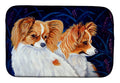 Papillon Dish Drying Mat Absorbent Dish Drying Mat Pad for Kitchen Counter Dish Drainer Mat for Countertop, 14 x 21", Multicolor
