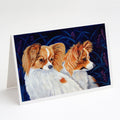 Papillon Greeting Cards Pack of 8 Blank Cards with Envelopes Whimsical A7 Size 5x7