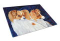 Papillon Cutting Board Tempered Glass Kitchen Cutting Surface, Heat Resistant Chopping, Non-Slip Feet, Food Prep & Serving