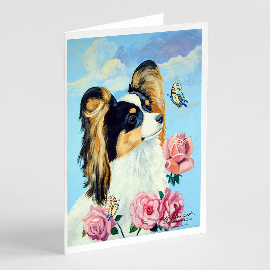 Papillon Greeting Cards Pack of 8 Blank Cards with Envelopes Whimsical A7 Size 5x7