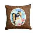 Papillon Decorative Throw Pillow 14x14 Indoor Outdoor Accent Cushion, Fabric Cover with Insert for Sofa, Bed, Porch & Living Room