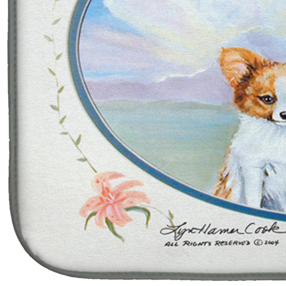 Papillon  Dish Drying Mat Absorbent Dish Drying Mat Pad for Kitchen Counter Dish Drainer Mat for Countertop, 14 x 21", Multicolor