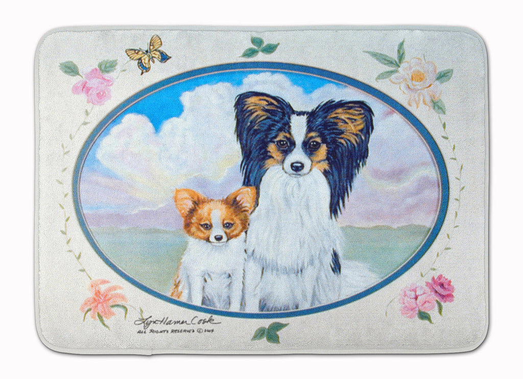 Papillon  Memory Foam Kitchen Mat Machine Washable Anti-Fatigue Cushion Comfort Bath or Kitchen Rug