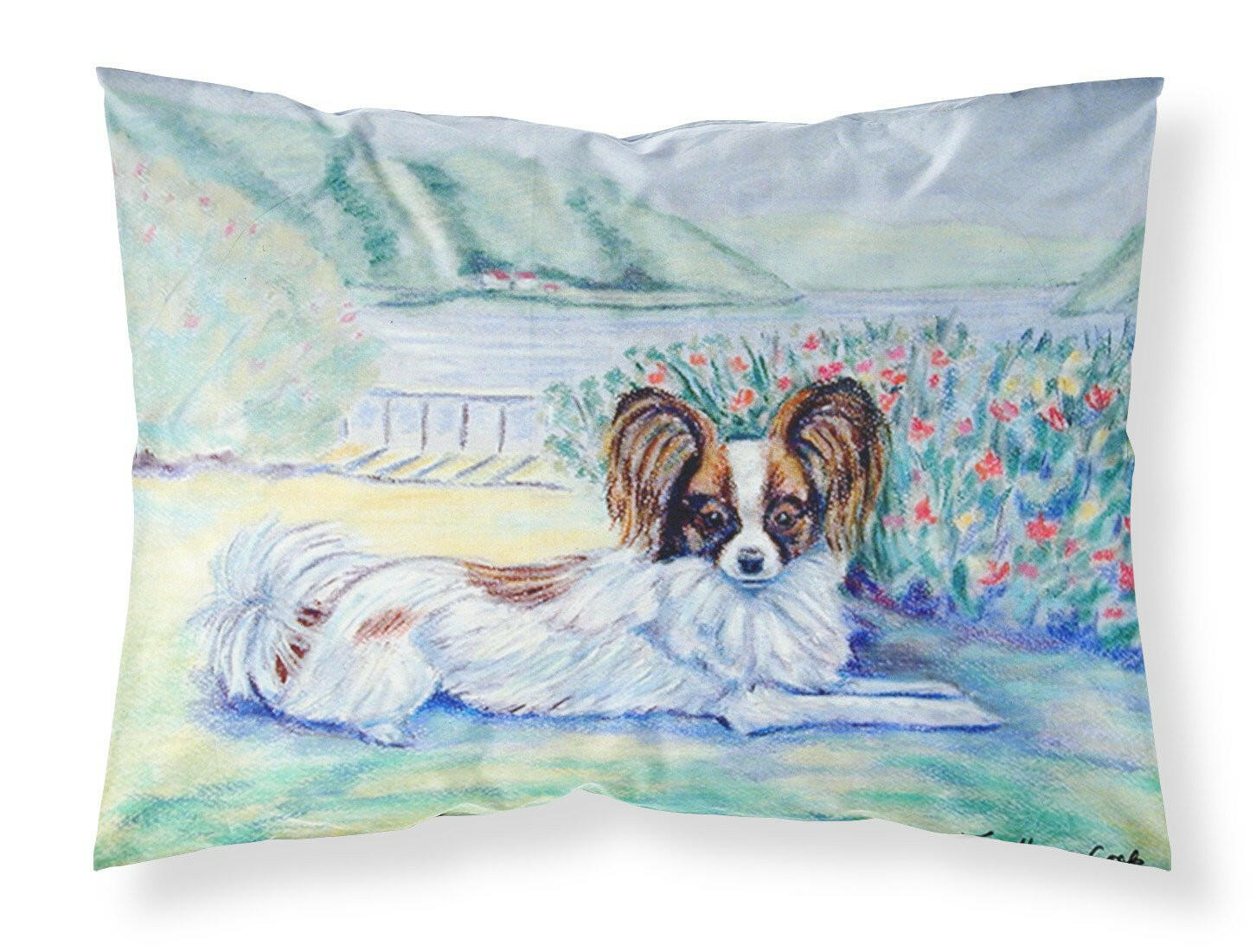 Papillon Standard Pillowcase Lightweight Super Soft Easy Care Decorative Artwork Pillowcase, Standard