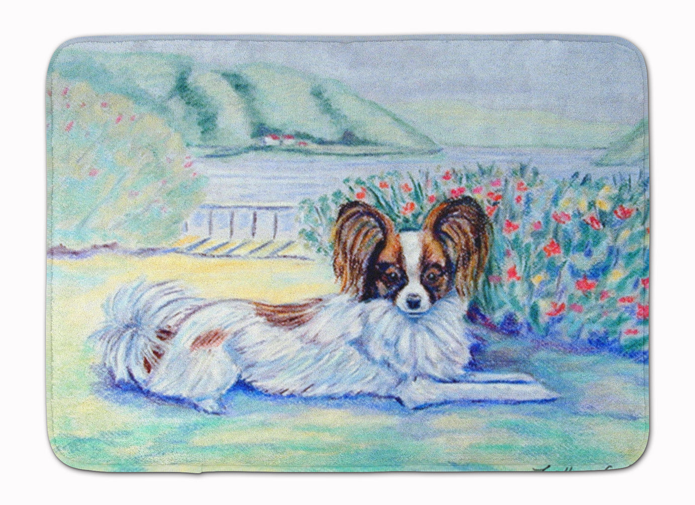 Papillon Memory Foam Kitchen Mat Machine Washable Anti-Fatigue Cushion Comfort Bath or Kitchen Rug