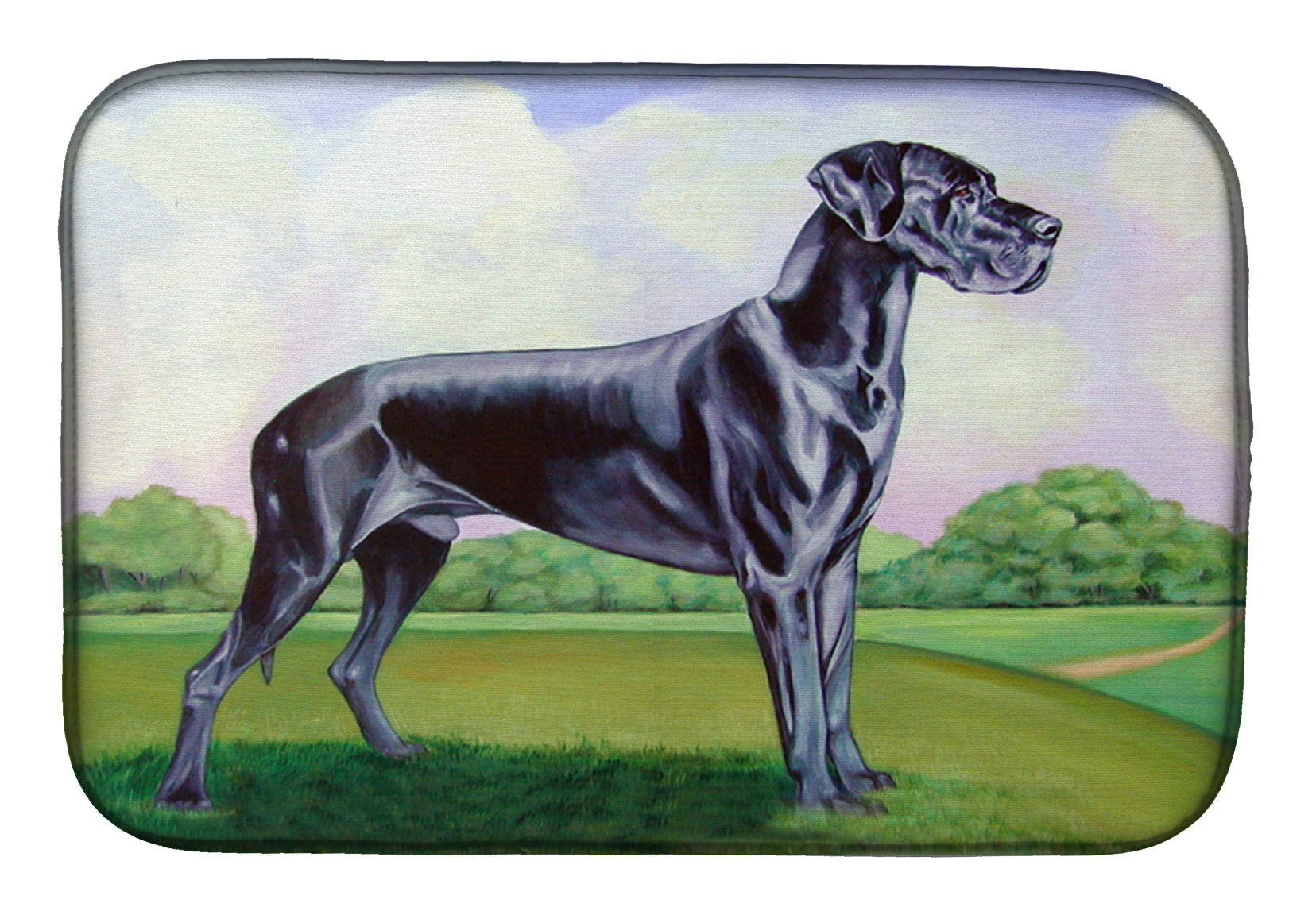 Great Dane Dish Drying Mat Absorbent Dish Drying Mat Pad for Kitchen Counter Dish Drainer Mat for Countertop, 14 x 21", Multicolor