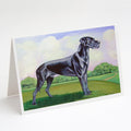 Great Dane Greeting Cards Pack of 8 Blank Cards with Envelopes Whimsical A7 Size 5x7