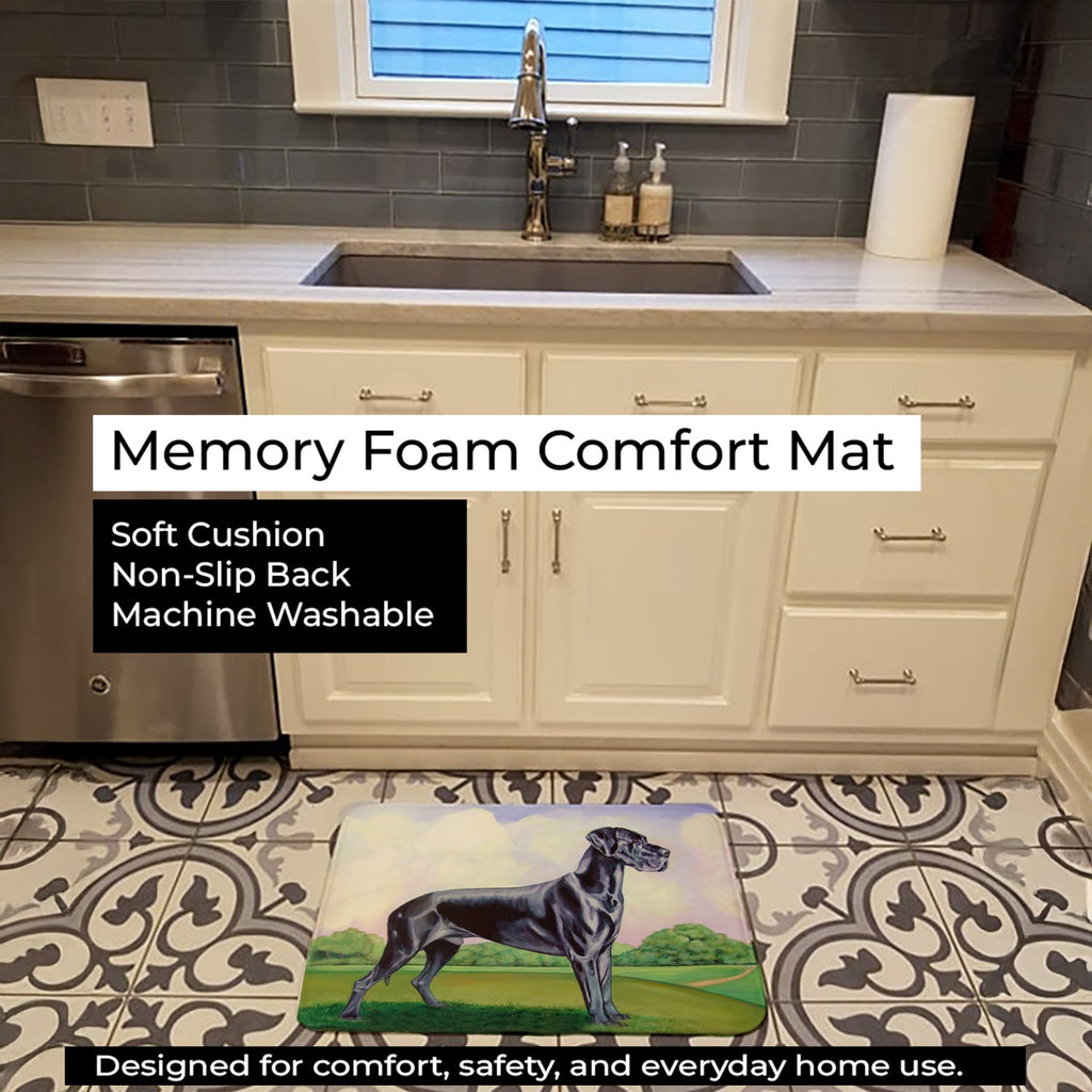 Great Dane Memory Foam Kitchen Mat Machine Washable Anti-Fatigue Cushion Comfort Bath or Kitchen Rug