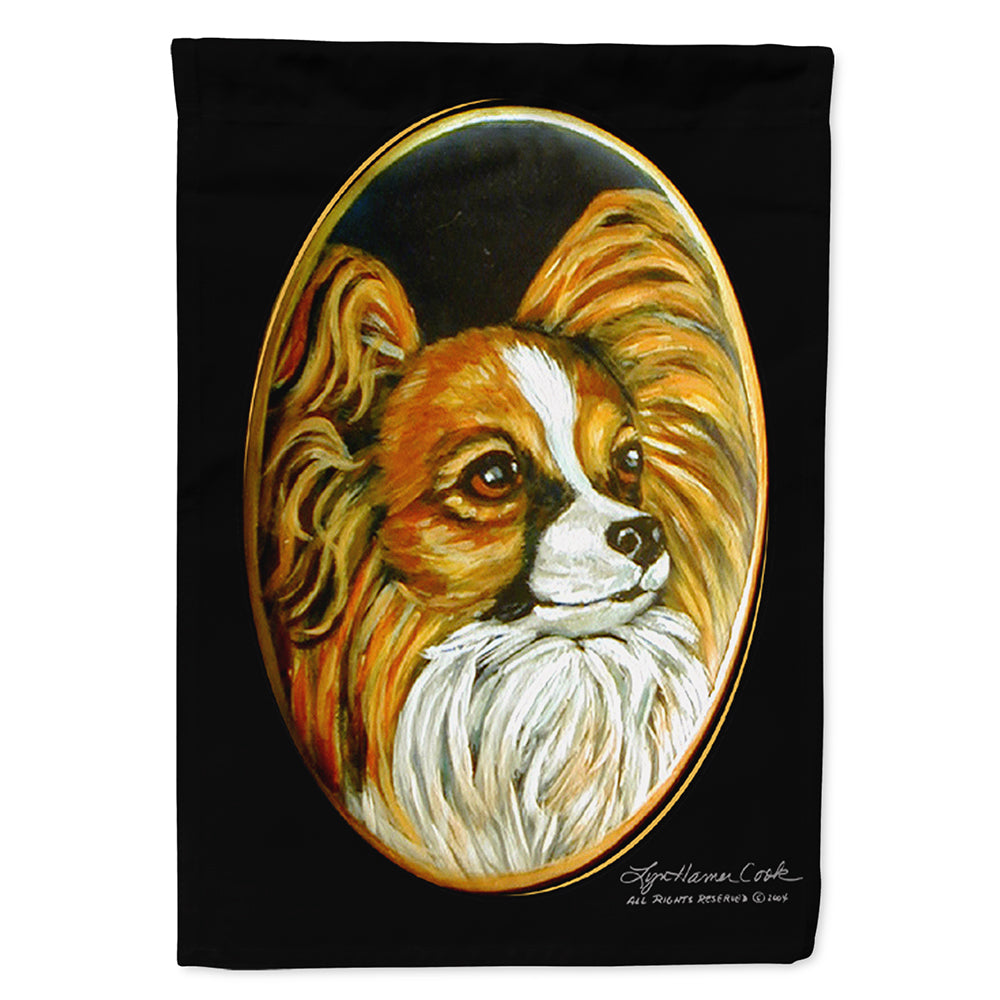 Papillon House Flag 28x40 Porch Sleeve Pole Decorative Outside Yard Banner Artwork Wall Hanging, Polyester