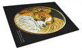 Papillon Cutting Board Tempered Glass Kitchen Cutting Surface, Heat Resistant Chopping, Non-Slip Feet, Food Prep & Serving
