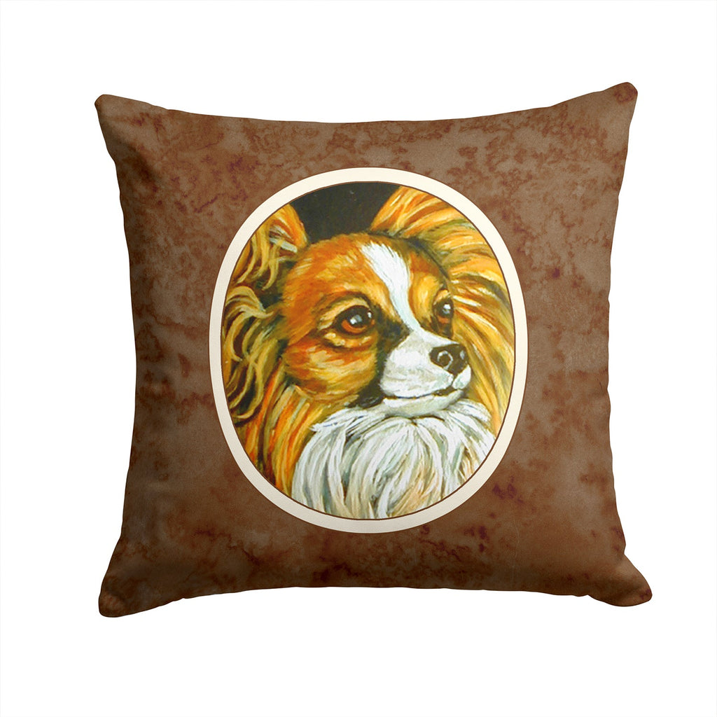 Papillon Decorative Throw Pillow 14x14 Indoor Outdoor Accent Cushion, Fabric Cover with Insert for Sofa, Bed, Porch & Living Room