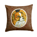 Papillon Decorative Throw Pillow 14x14 Indoor Outdoor Accent Cushion, Fabric Cover with Insert for Sofa, Bed, Porch & Living Room