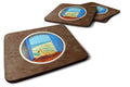 Great Dane Foam Coasters Set of 4 Cup Coasters for Indoor Outdoor, Tabletop Protection, Anti Slip, Mouse pad Material