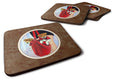 Jack Russell Terrier Foam Coasters Set of 4 Cup Coasters for Indoor Outdoor, Tabletop Protection, Anti Slip, Mouse pad Material
