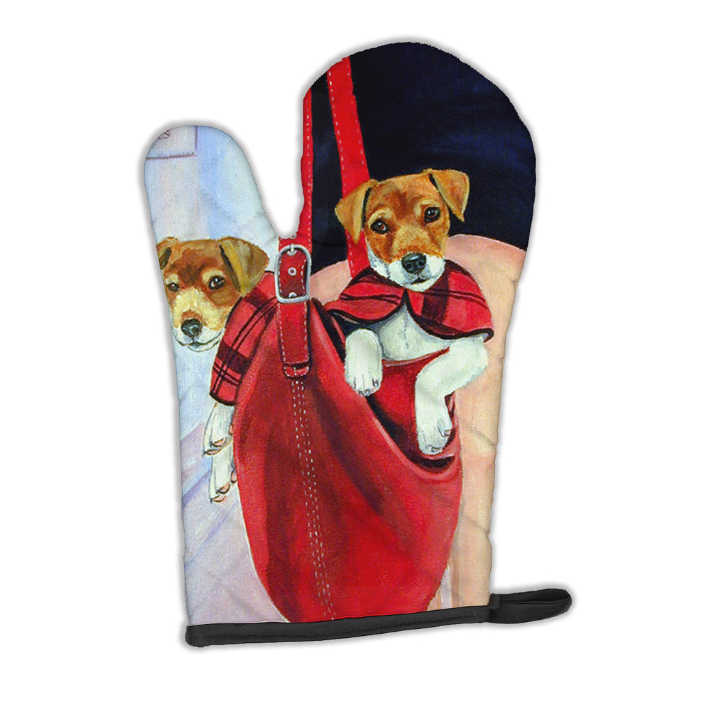 Jack Russell Terrier Oven Mitt Heat Resistant Thick Oven Mitt for Hot Pans and Oven, Kitchen Mitt Protect Hands, Cooking Baking Glove