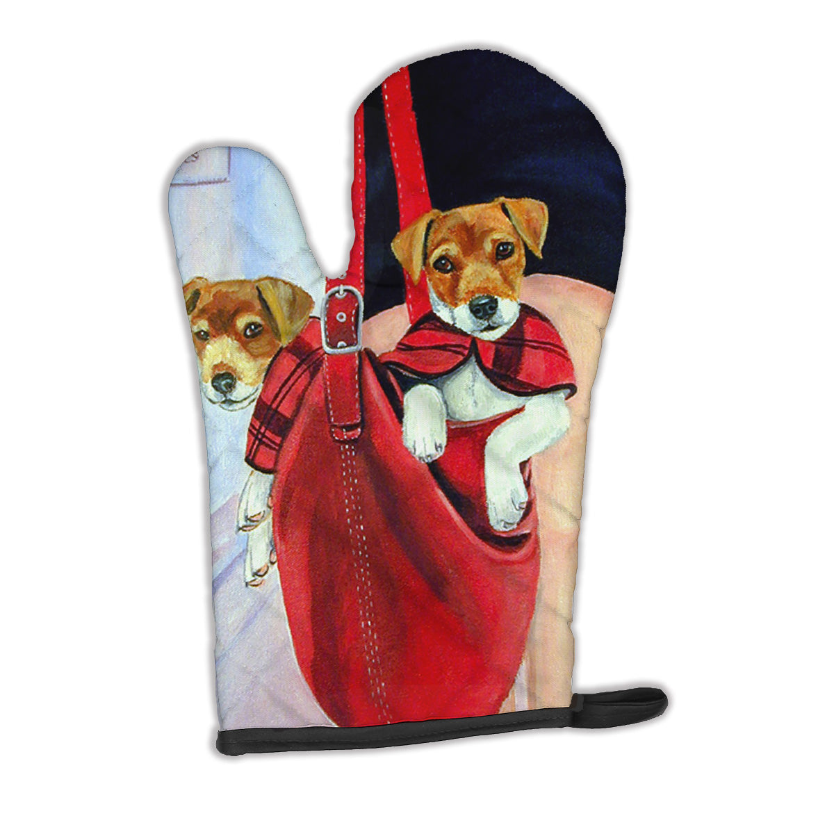Jack Russell Terrier Oven Mitt Heat Resistant Thick Oven Mitt for Hot Pans and Oven, Kitchen Mitt Protect Hands, Cooking Baking Glove