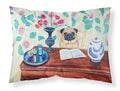Pug Standard Pillowcase Lightweight Super Soft Easy Care Decorative Artwork Pillowcase, Standard