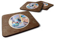 Schnauzer Foam Coasters Set of 4 Cup Coasters for Indoor Outdoor, Tabletop Protection, Anti Slip, Mouse pad Material
