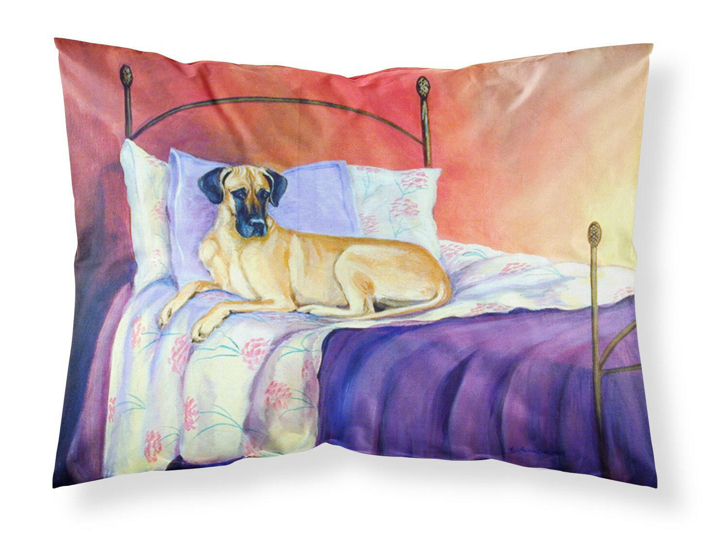 Great Dane Standard Pillowcase Lightweight Super Soft Easy Care Decorative Artwork Pillowcase, Standard