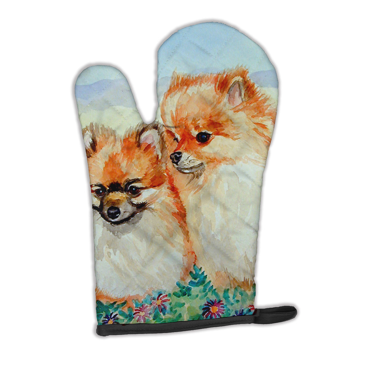 Pomeranian Oven Mitt Heat Resistant Thick Oven Mitt for Hot Pans and Oven, Kitchen Mitt Protect Hands, Cooking Baking Glove