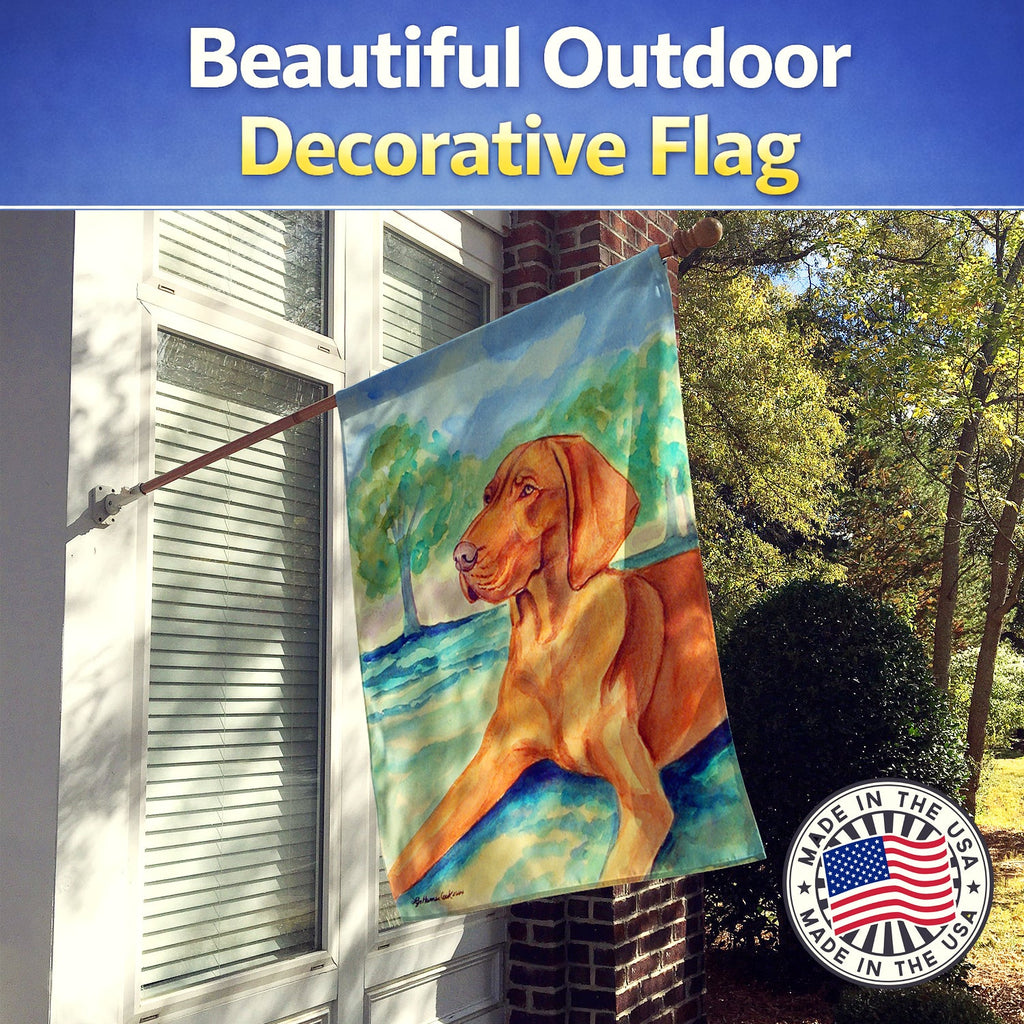 Vizsla House Flag 28x40 Porch Sleeve Pole Decorative Outside Yard Banner Artwork Wall Hanging, Polyester