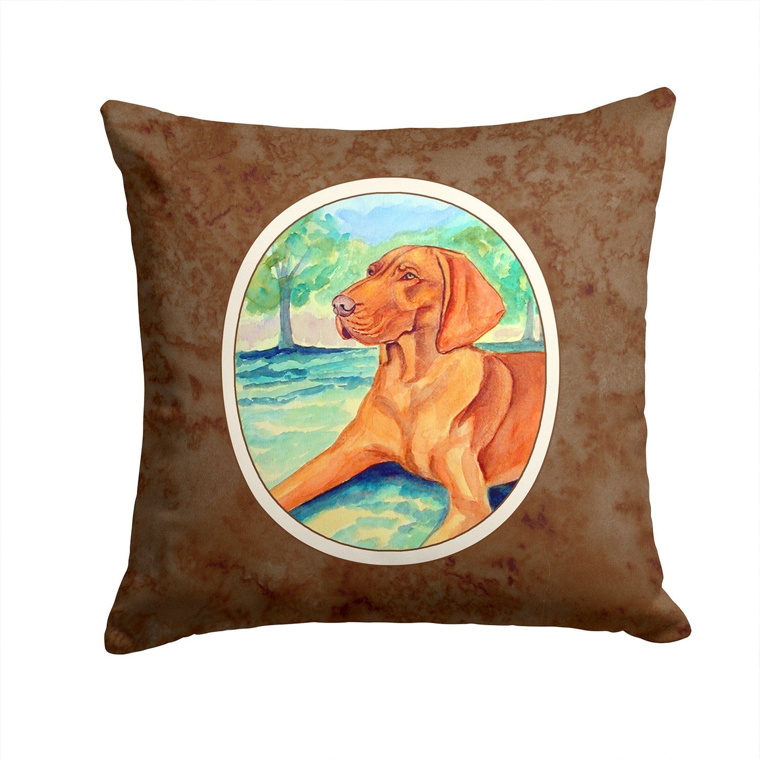 Vizsla Decorative Throw Pillow 14x14 Indoor Outdoor Accent Cushion, Fabric Cover with Insert for Sofa, Bed, Porch & Living Room
