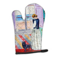 Lady with her Schipperke Oven Mitt Heat Resistant Thick Oven Mitt for Hot Pans and Oven, Kitchen Mitt Protect Hands, Cooking Baking Glove