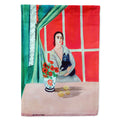 Lady with her Schipperke House Flag 28x40 Porch Sleeve Pole Decorative Outside Yard Banner Artwork Wall Hanging, Polyester